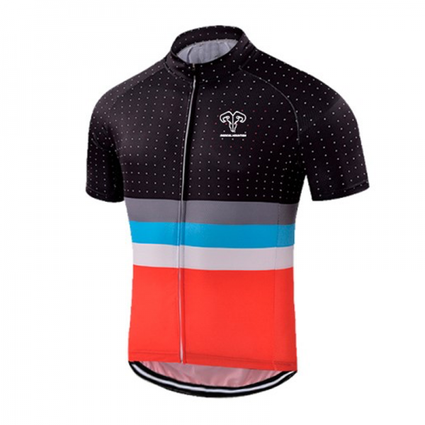 Tricota Ciclismo Hombre Radical Mountain Negro Rojo